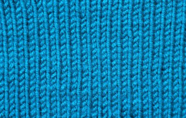 mavi yünlü doku