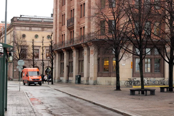 欧洲的街道与建筑物 免版税图库图片