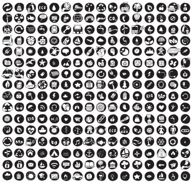 simgeleri 256 Ekoloji Topluluğu doodled