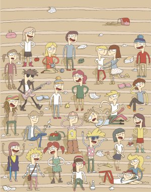 merdivenlerde şarkı okul Korosu