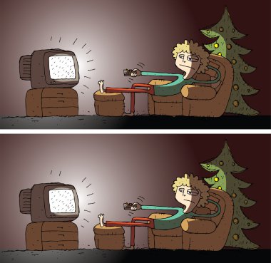 TV farkları görsel oyun izlerken
