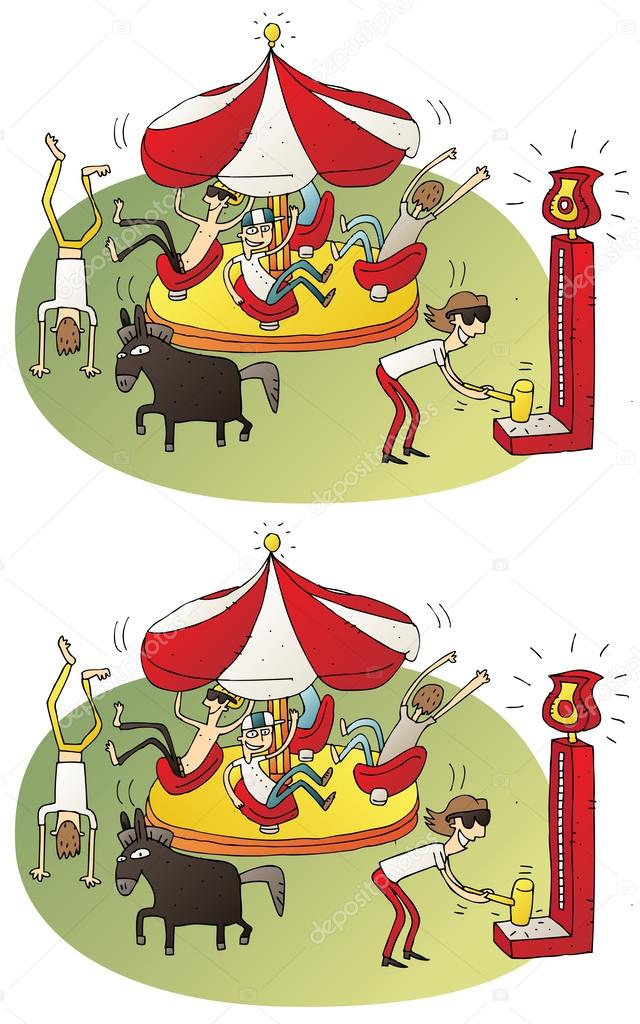 Circus Differences Visual Game