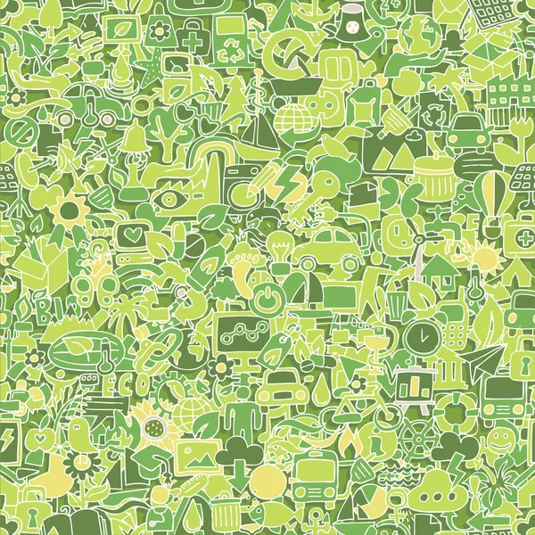 Ecology seamless pattern — Stock Vector