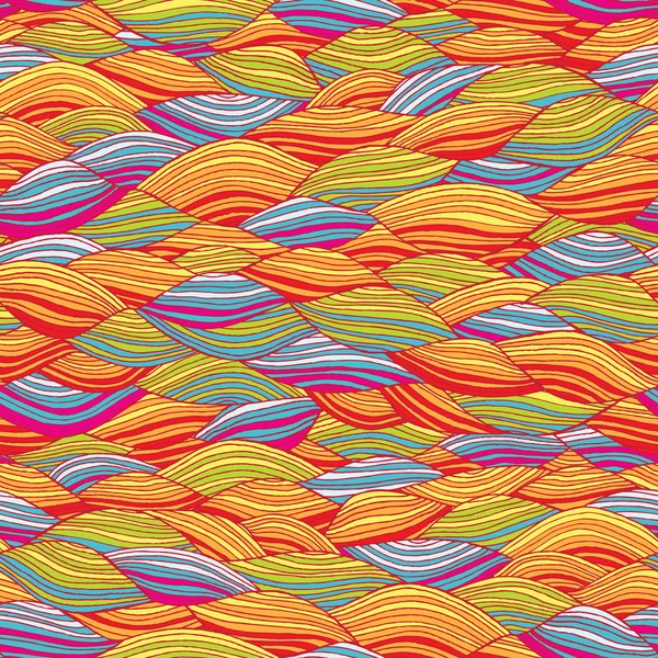 Pop-art Vagues motif sans couture — Image vectorielle