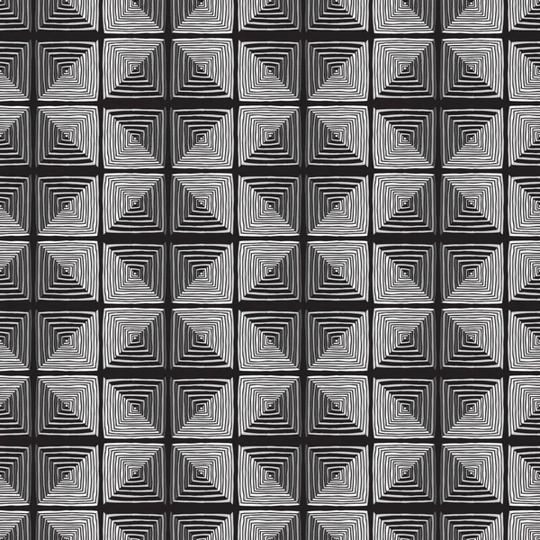 Motif sans couture en tartan noir et blanc — Image vectorielle