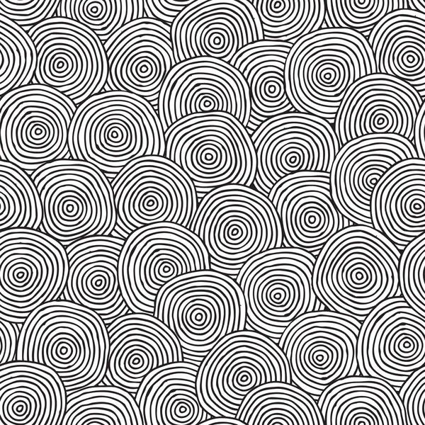 Cibles motif sans couture en noir et blanc — Image vectorielle