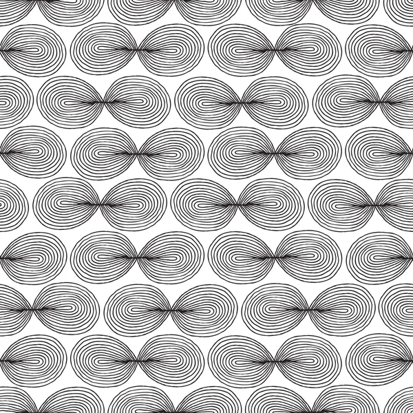 흑인과 백인 플라이 원활한 패턴 — 스톡 벡터
