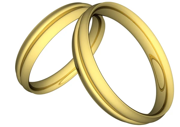 Gold wedding rings — Stock Photo, Image