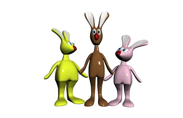 Rabbits, illustration — Stock Photo, Image