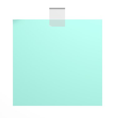 Beyaz bir arka plan üzerinde renkli post it