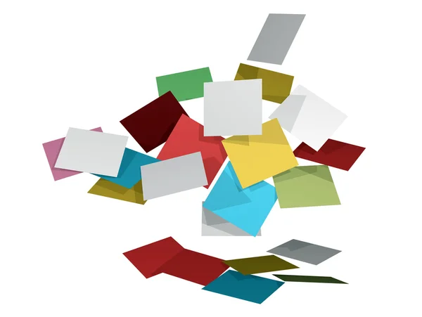 Colorful post-it on a white background — Stock Photo, Image