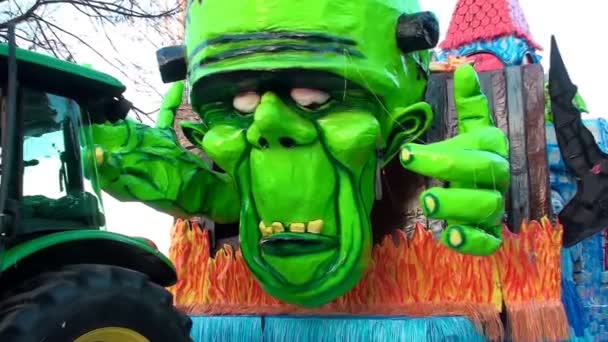 Carro di carnevale — Video Stock