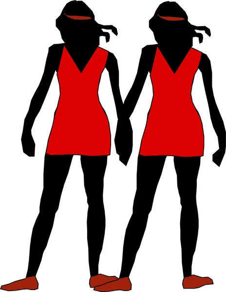 Female figures, fashion — Stock Photo, Image