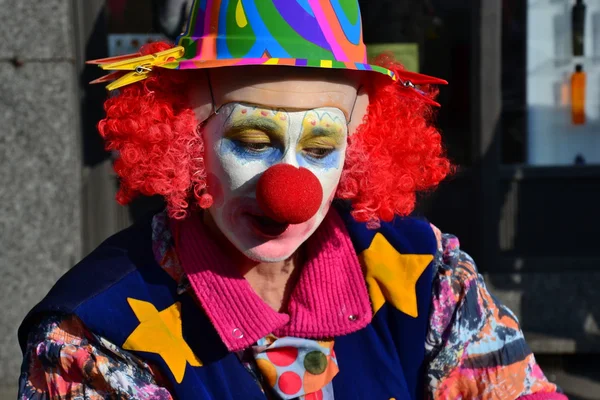 Faschingsumzug, Clown — Stockfoto