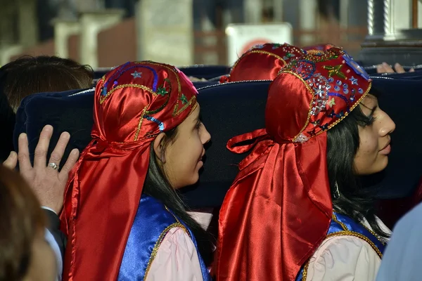 Festa peruviana: gente, costumi e danze — Foto Stock