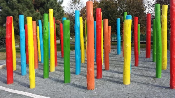 Bâtons en bois coloré — Photo