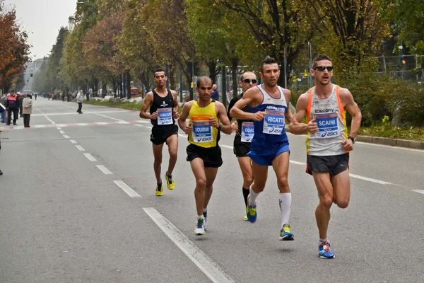 Turin marathon. 11/17/2013. idrottare — Stockfoto