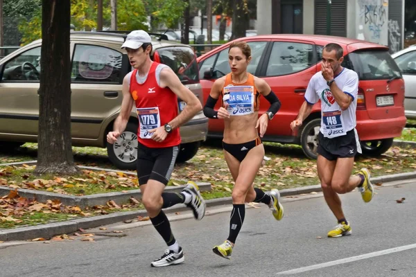 Turin marathon. 11/17/2013. idrottsman portugisiska da silva — Stockfoto