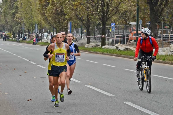 Turin marathon. 11/17/2013. idrottare — Stockfoto
