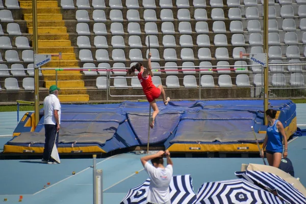 Leichtathletik. Stabhochsprung weiblich — Stockfoto