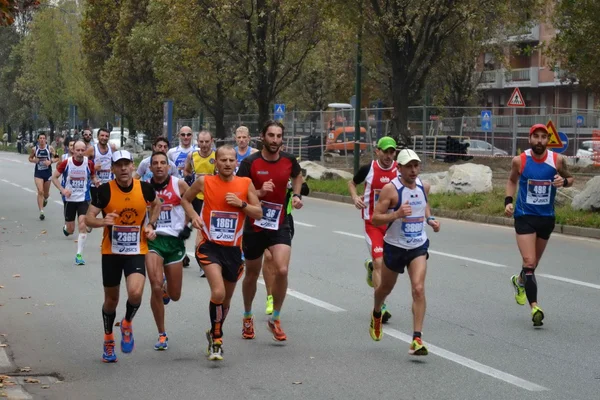 Turin marathon. 11/17/2013. the athletes — Stock Photo, Image