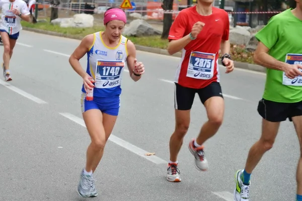 Maratona di Torino. 17 / 11 / 2013. gli atleti — Foto Stock