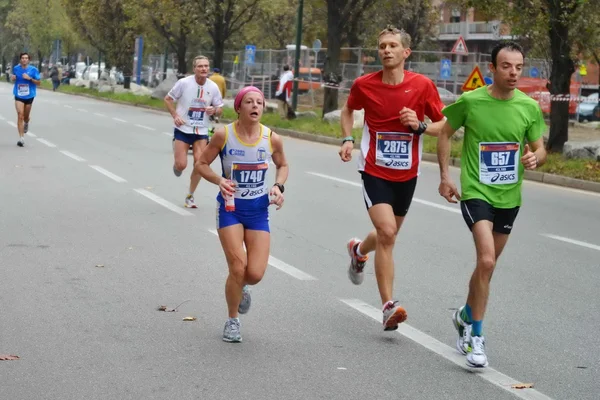 Turin marathon. 11/17/2013. idrottare — Stockfoto