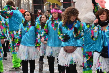 Karnaval geçit. kızlar