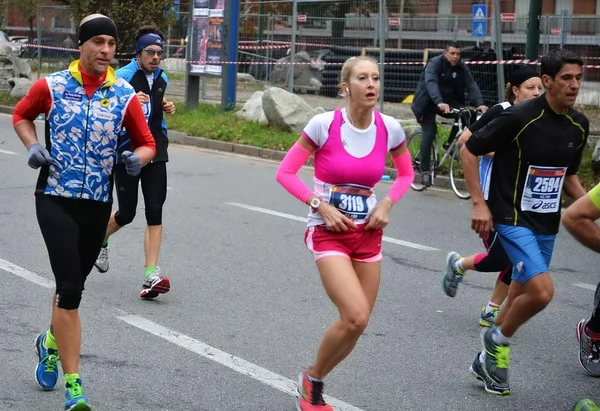 Turin marathone 11/17/2013. idrottare — Stockfoto