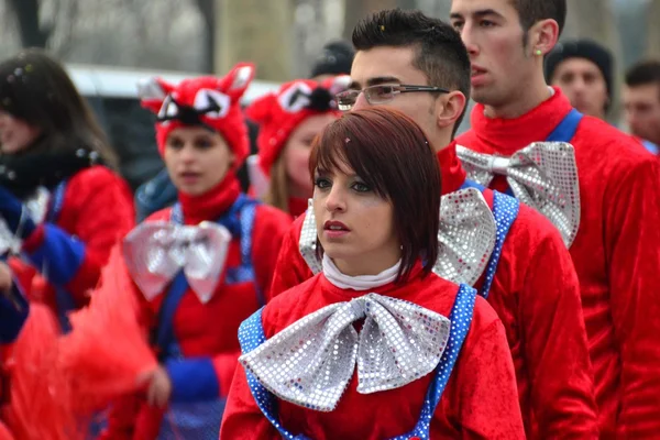 Desfile de carnaval. menina — Stockfoto