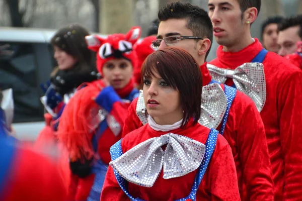 Desfile de carnaval. menina — Stockfoto