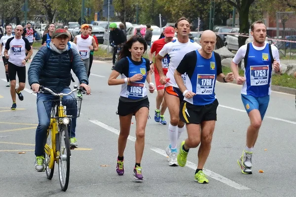 Turin Marathone 17 / 11 / 2013. gli atleti — Foto Stock