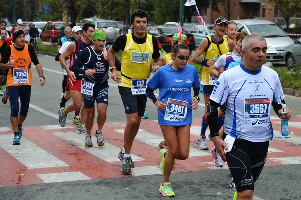 Turyn marathone 17/11/2013. sportowców — Zdjęcie stockowe