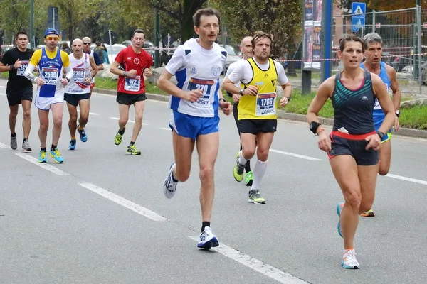 Turin Marathone 17 / 11 / 2013. gli atleti — Foto Stock