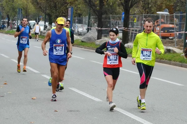 Turin Marathone 17 / 11 / 2013. gli atleti — Foto Stock