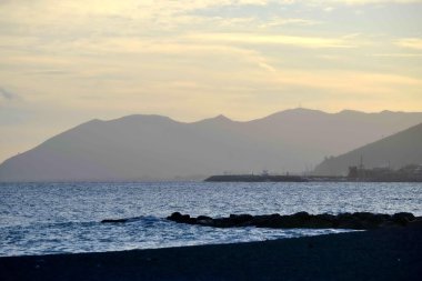 arka ışık. gün batımı