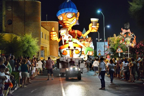 Carnaval de verão Fano Pesaro Urbino — Fotografia de Stock