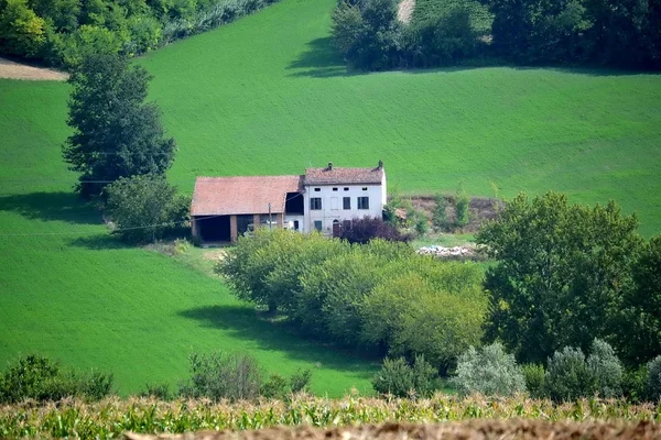 Το περπάτημα στους λόφους της monferrato. Πιεμόντε. Ιταλία. — Φωτογραφία Αρχείου