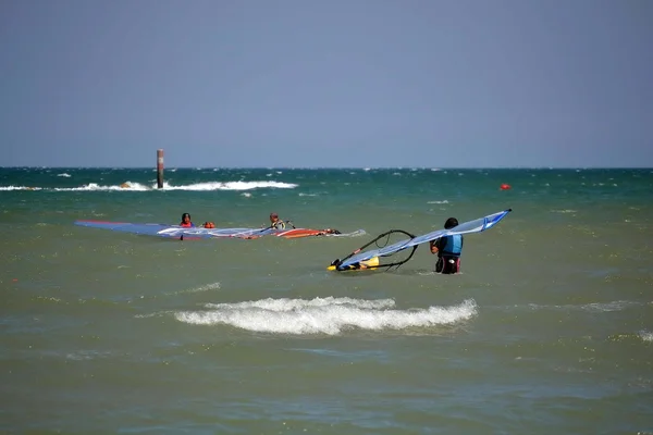 Vindsurfing — Stockfoto