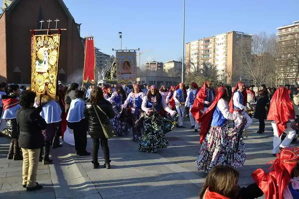 Peruánský náboženský festival — Stock fotografie