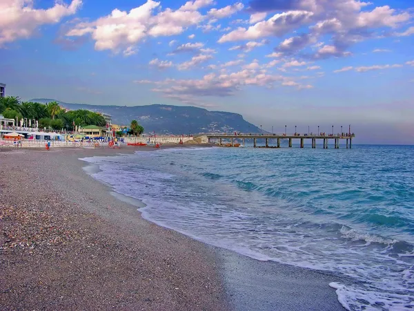 Al atardecer. De Italia. Verano. vacaciones. turismo. relajación . — Foto de Stock