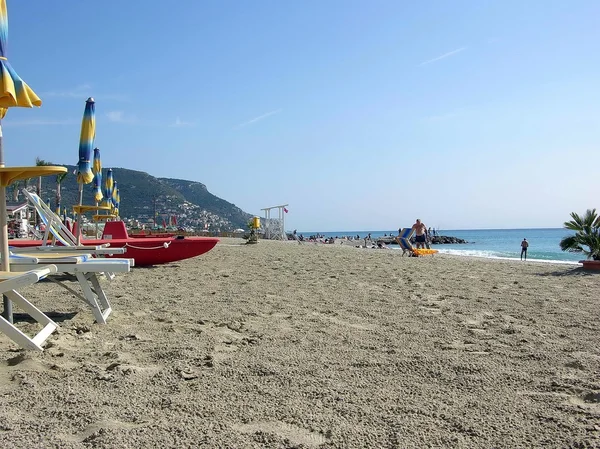 Mar de Liguria. De Italia. Verano. Viajes — Foto de Stock