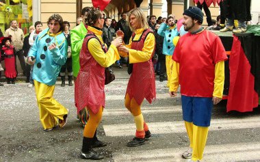 Karnaval geçit. kart. Açık