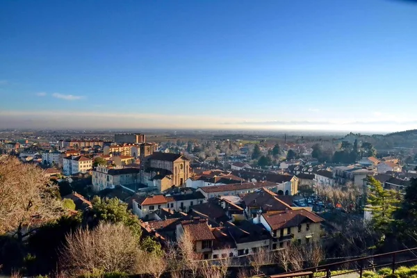 Rivoli. Turin. Italien. lampor och gatlyktor. vinter. utomhus. människor. promenad. — Stockfoto