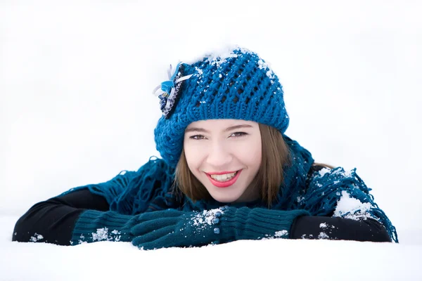 Winter fashion portrait — Stock Photo, Image