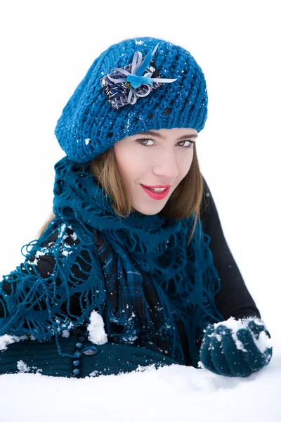 Winter fashion portrait — Stock Photo, Image