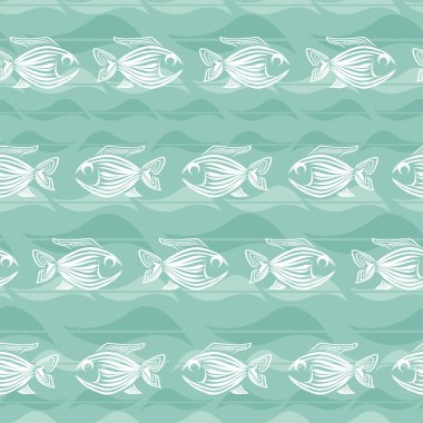 balıklar seamless modeli