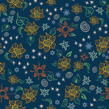 Ayçiçeği Hat sanatı desen