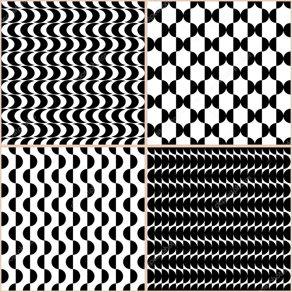 Disegni Bianco E Nero Astratti Bianco E Nero Insieme Di