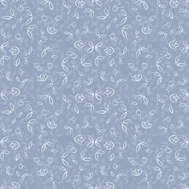 laleler ve yaprağı deseni